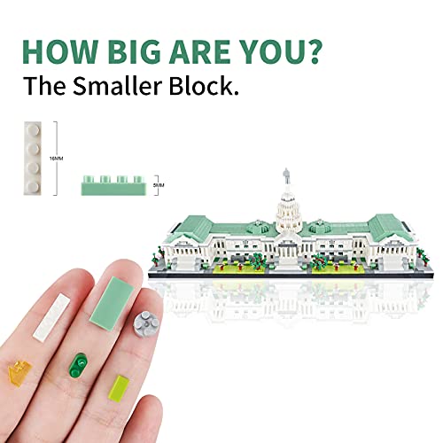 LUKHANG Gift Architecture: Capitol Building Model Building Set New Architecture Kit and Gift for Kids and Adults,Micro… - Image 5