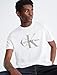 Calvin Klein Men's Monogram Logo Crewneck T-Shirt Brilliant White