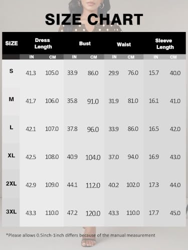 Image of PinkPatty Women's Casual 3 /4 Sleeve Midi Dresses Fit and Flare Church Work Dress with Pockets