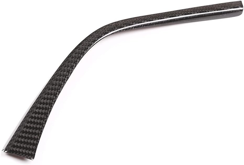 Real Carbon Fiber Interior Accessories Fit for BMW F80 F82 M3 M4 2014-2019 LHD Car Gear Shift Panel Side L Shape Trim Strips Protection Frame Cover 1 Piece Set (Carbon Fiber Black)