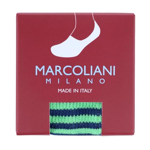 Marcoliani Stripe Invisible Touch Socks One Size Apple2
