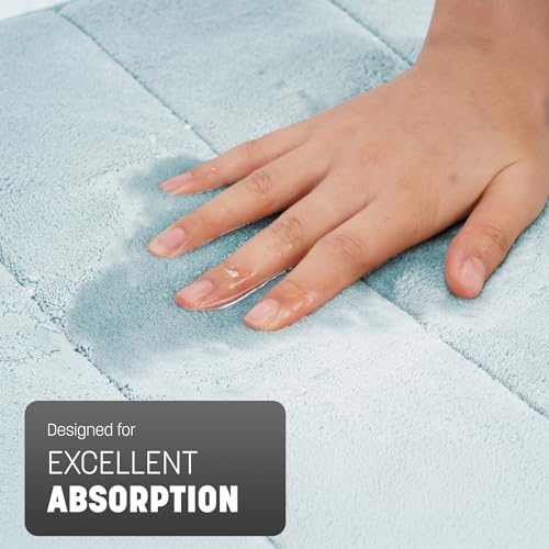 Tapis de bain en mousse absorbant et antidérapant lavable en machine