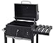 Tepro Toronto Click - Barbacoa de carbón/parrilla carro esmaltada, antracita/acero inoxidable