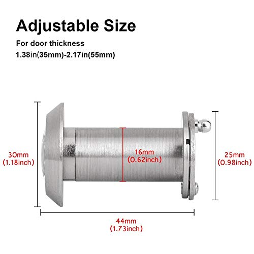 Glanics Door Viewer, 200 Degree 2Pack Peephole For Front Door, Heavy Duty Pure Copper Peep Holes For Door With Privacy Cover, For Apartmenthome Office Hotel (2 Pack) #TOP3