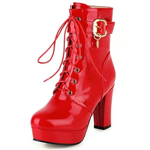 Bottes de cheville zippées Asterisco à talon bloc haut et plateforme stable