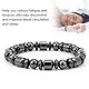 Abnehmen Armband, Mode Magnetarmband, Gewichtsverlust, Männer Frauen Unisex Schwarz Stein Gesundheitswesen Magnetfeldtherapie, tolles Geschenk