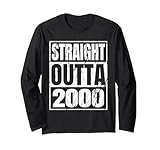 straight outta 2000 classic years birth of birthday vintage maglia a manica
