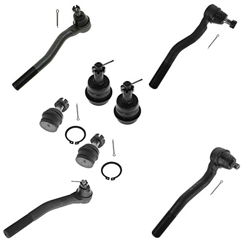 Upper & Lower Ball Joint & Tie Rod 8 Piece Kit for Jeep Grand Cherokee