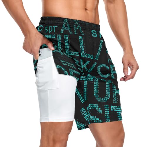 Short d'exercice 2 couches pour homme parfait pour le running le fitness et le baseball estival