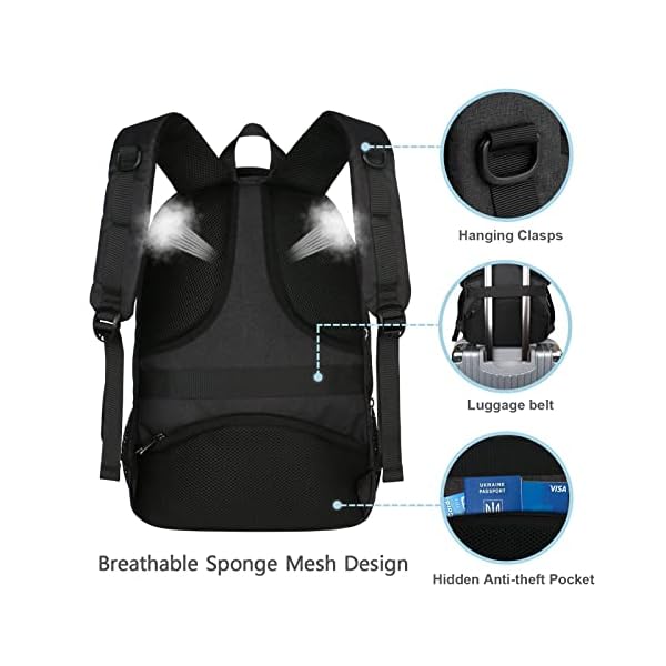 MATEIN Mochila Hombre 17.3 Pulgadas Antirrobo con Puerto de Carga USB - Imagen 4