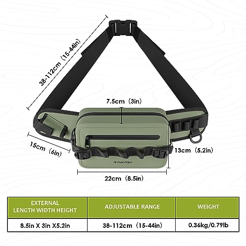 THKFISH Waterproof Fishing Waist Pack with Fishing Rod Holder, Fishing Tackle Bag with Adjustable Strap - Image 4