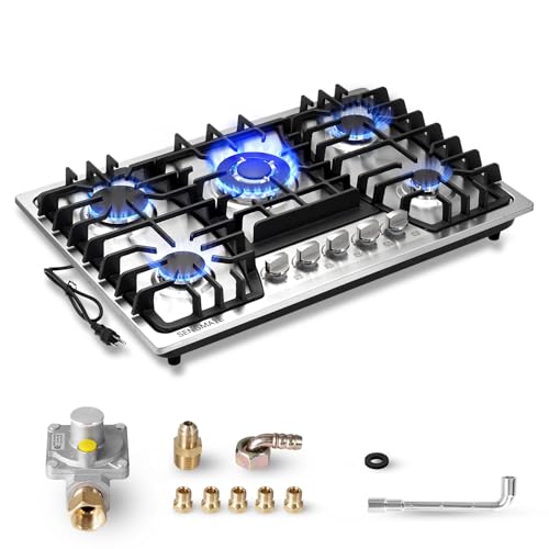SENGMATE 30 Inch 5 Burner Gas Cooktop
