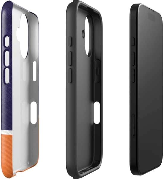 Skinit Impact Phone Case Compatible with iPhone 16 - Officially Licensed Clemson University Paw Logo Design