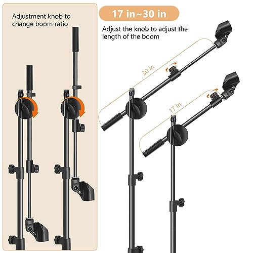 Ramzi MKFJ-01 Mic Stand,6 In 1 Microphone Stand Floor Boom Mic Stand thumb #3