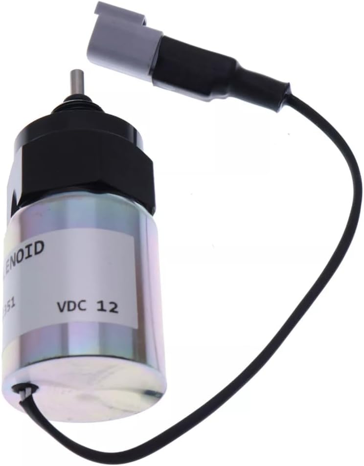 Throttle Solenoid, 12V, Compatible with Perkins 403D-15 404D-22 404D-22T 404D-22TA, U85206500, Replacement Part