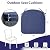IPYNBAP Outdoor Chair Cushions Set of 4?Waterproof Outdoor Seat Cushions for Patio Furniture?Patio Chair Cushions with Ties, Round Corner Outdoor Chair Pads for Garden, 19" x 19" x 3", Navy Blue