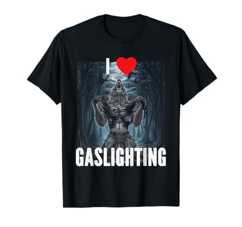 I Heart Werewolfs Alfa Funny Cringe Werewolf Wolf Meme Camiseta