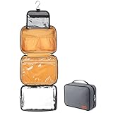 [GRAN CAPACIDAD] Dimensiones de la neceser cosmeticos: 28*21*11 cm, gran capacidad, se puede cargar fácilmente en artículos de tocador y cosméticos para el hogar, lo que hace que el viaje sea más cómodo.