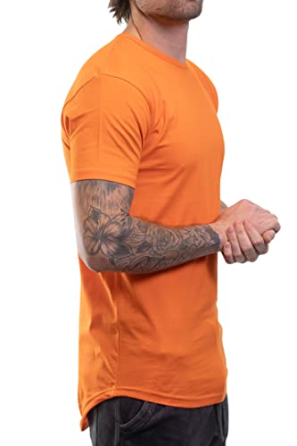 ShirtBANC Hipster Hip Hop Elong Drop Cut Mens Shirt Dance Dropcut Tshirt