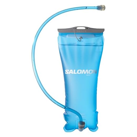 Salomon Soft Reservoir 2l Botella de Agua, Bidón de hidratación Unisex, Comodidad, Fácil de usar, Válvula para morder de alto flujo, Clear Blue