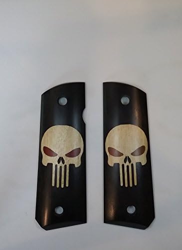 CFP Grips - 1911 Full Size Officer Model - Punisher Skull Inlay - Elite Series Grips