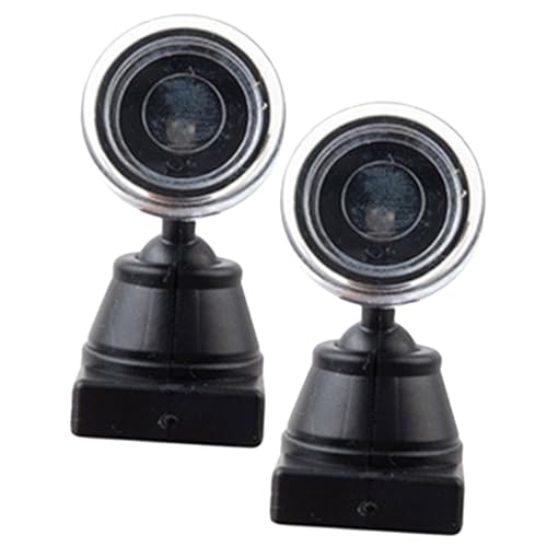 Uonlytech Set of 2 Model Railroad Lights Train Signal Light Toy Mini Signal Lamp for Table Decor