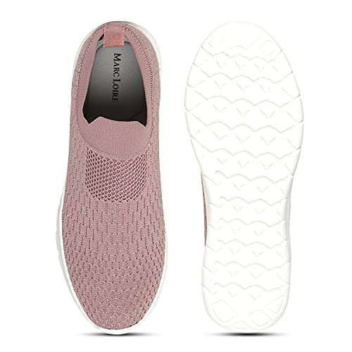 Image of Marc Loire Women's Athleisure Comfortable Knitted Active Wear Slip-On Casual Shoes