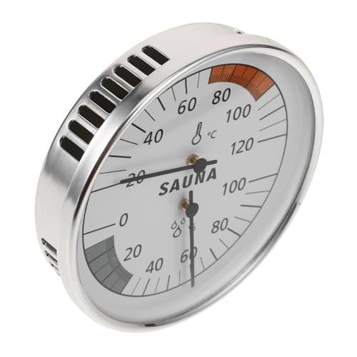 ULTECHNOVO Higrómetro y Termómetro para Sauna Medidor de Temperatura y Preciso Herramienta de Medición para Sauna Jardín y Lectura y Uso