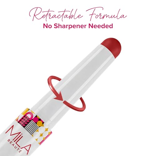 Image of Mila Beaute Lock & Pout Matte Crayon Lipstick for Women I Smudge Proof & Transfer-Proof Lipstick I Hydrating with Ceramides & Shea Butter I Highly Pigmented & Glides Smoothly | Suitable for Indian Skin Tones - Moody