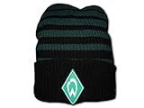 Zweifarbige SV Werder Bremen Strickmütze in schwarz grün von Umbro