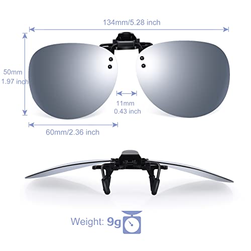 Costyle Retro Polarized Clip on Flip up Plastic Sunglasses Driving Fishing Traveling2