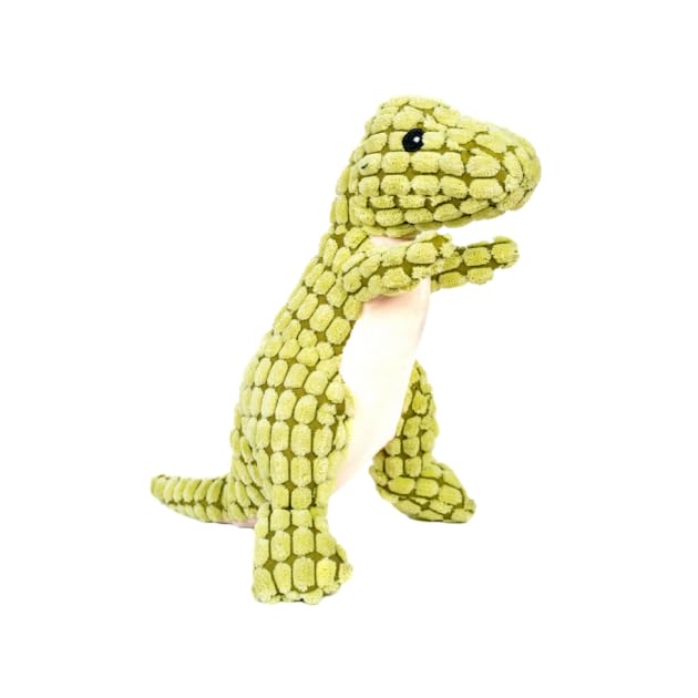 Hundpur Plüschtier Dino Grün - Kuscheltier für Hunde - mit Quietscher - Hundespielzeug - Langlebig & Reißfest - für alle Rassen & Größen