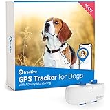 Tractive Waterproof GPS Dog Tracker - Location & Activity, Unlimited Range & Works with Any Collar (White)