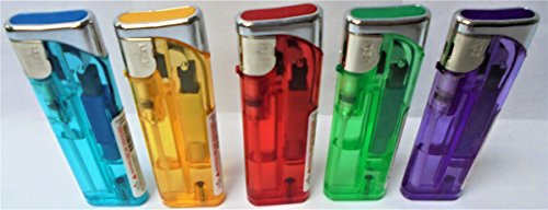 19 Encendedores Eléctricos Transparente Surtido miniatura 1