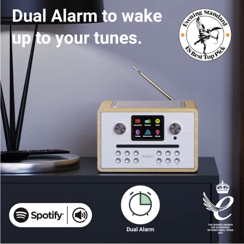 MAJORITY Homerton II Smart DAB, FMradio & CDspeler in Oak