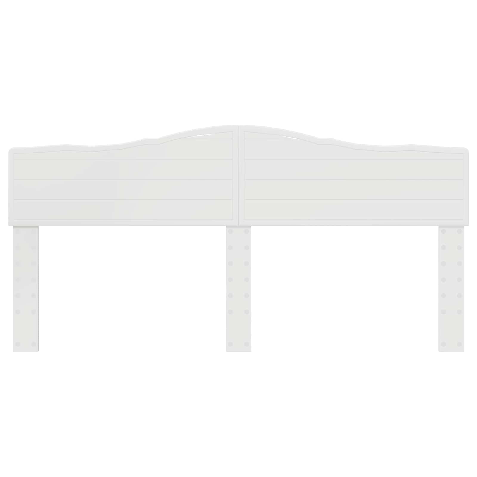vidaXL Testiera Bianco Legno Multistrato, Testata Rettangolare Elegante, Arredo Camera alla Moda, Design Resistente e Moderno, Estetica Minimalista