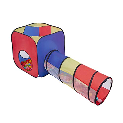 Kids Play Tent,PoP Up Tent with Tunnel 4 in 1 Pop Up Kids Play Tent Tunnel Ball Pit PlayHouse with 2 colourful Tunnel 2 Tents & Zipper Storage Bag for Boys,Girls, Babies -Indoor Outdoor Use Kids Play Tent,PoP Up Tent with Tunnel 4 in 1 Pop Up Kids Play Tent Tunnel Ball Pit PlayHouse with 2 colourful Tunnel 2 Tents & Zipper Storage Bag for Boys,Girls, Babies -Indoor Outdoor Use