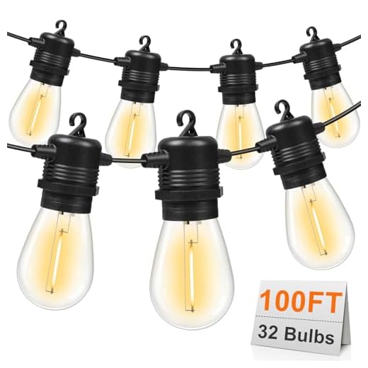 Best solar lights for patio umbrella GvvooHome 100FT LED Outdoor Lights