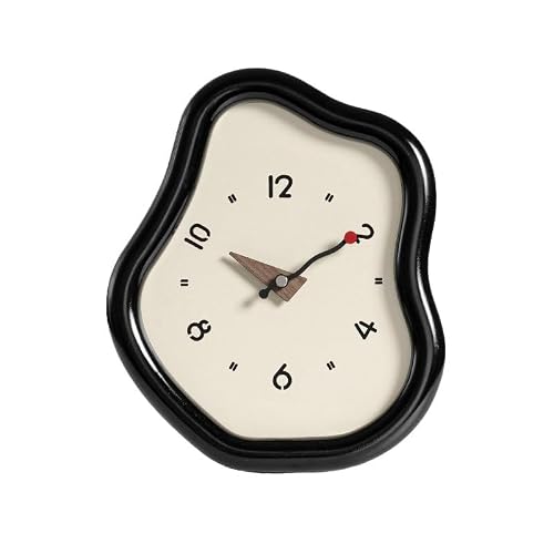 QINGGANG-0224 Mantel Clock Modern living room bedroom clock foyer decoration TV cabinet desktop(Black)