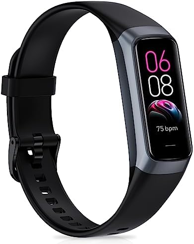Fitness Tracker Smartwatch für Herren und Damen – Aktivitätstracker mit 24/7 Herzfrequenz-, Schlaf- und Blutdruck-Trendüberwachung, Schrittzähler & Sportuhr, kompatibel mit iOS And