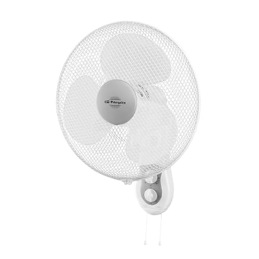 Orbegozo WF 0139 Wand-Ventilator, Leistung 45 W, 3 Geschwindigkeitsstufen, Durchmesser Propeller 40 cm, Weiß