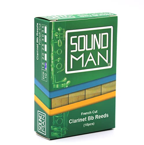 Soundman Boehm Clarinet Reeds Cane Student 10 pcs Reed Clarinets Böhm System (1.5)