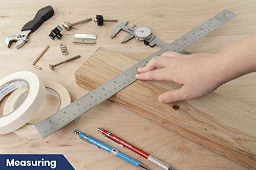 Pacific Arc 18 Inch Stainless Steel Ruler With Inch/Metric Conversion Table #TOP6