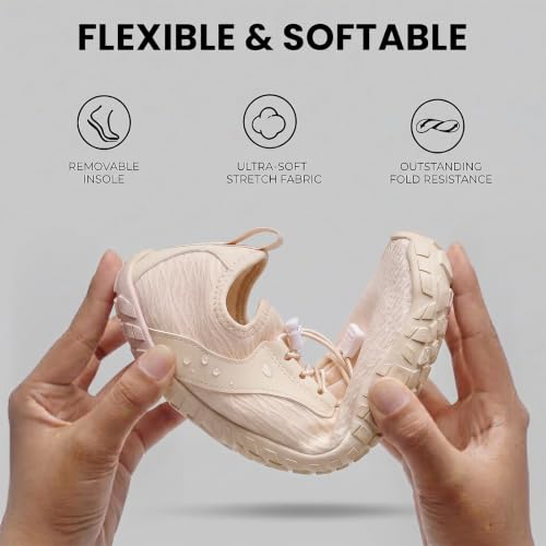 Image of Barefoot Water Shoes for Men Women 2026 Quick Dry Athletic Shoes Non-Slip Wide Toe Aqua Footwear Beach Swim Hiking Kayaking Yoga Outdoor Sport