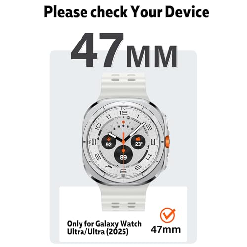 Funda Metal Samsung Galaxy Watch Ultra 47mm Tapa Trasera Protectora Duradera Accesorios 2 en 1 5