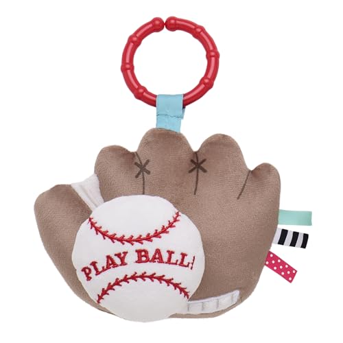 Image of Baby Starters Magic Years Baseball Activity Toy with Pull and Jiggle Vibration, Rattle and Travel Hook, Play Ball, 7 inch