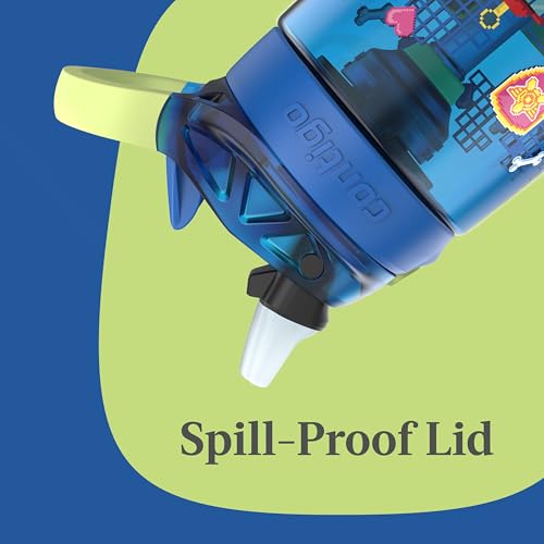 Image of Contigo Aubrey Paw Patrol Leak-Proof Spill-Proof Water Bottle with Autospout, 14oz, Paw Patrol Power Pups, Blue