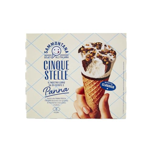 Sammontana Cono Panna 5 Stelle, 450g (Surgelato)