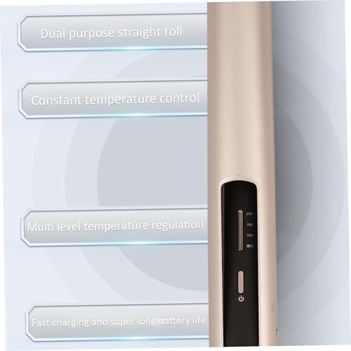 Plancha para pelo inalámbrica y portátil con temperatura ajustable miniatura 6