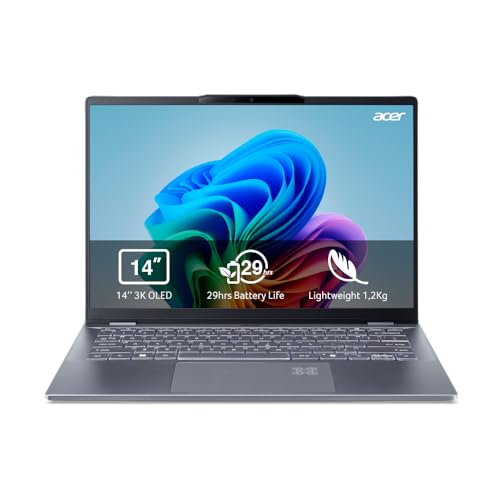 Acer Swift 14 AI Copilot+ PC SF14-51, Ordenador Portátil 14" OLED...